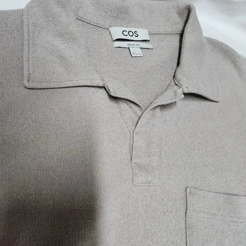 [BUNJANG] COS Men's Pique Shirt Beige / COS 남성 피케셔츠 베이지 105