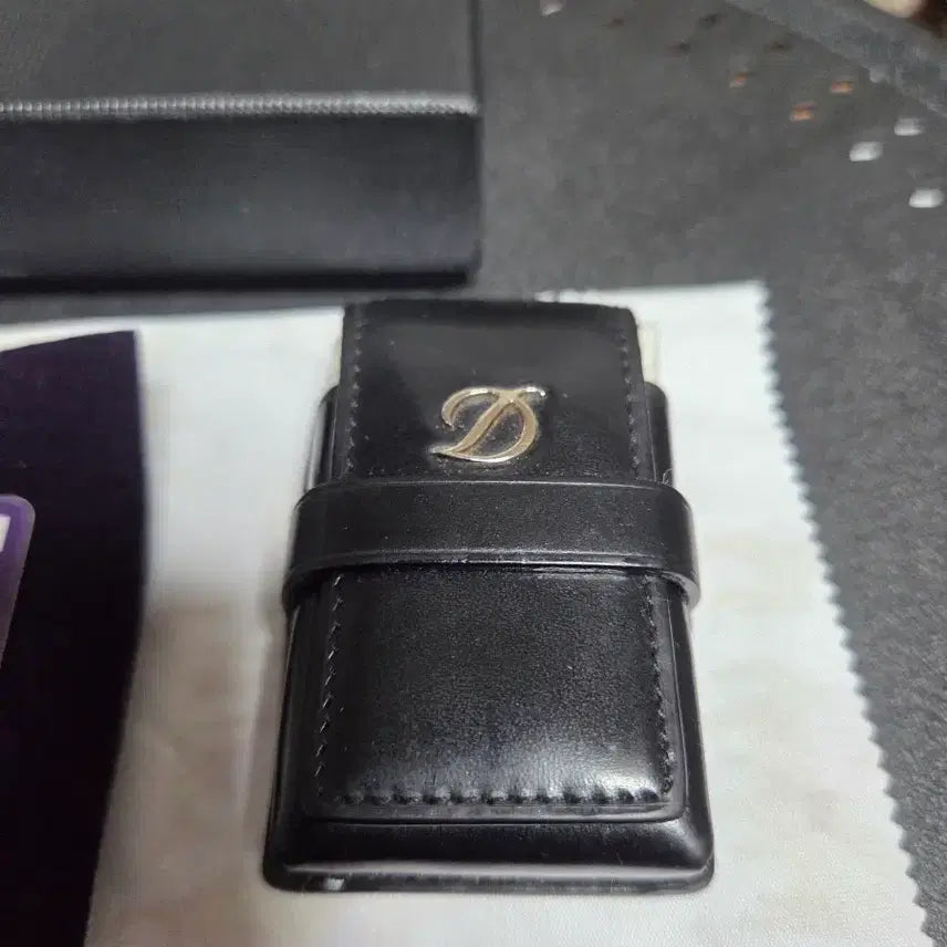 [BUNJANG] S.T. Dupont Line 2 / Gatsby Line Genuine Natural Leather Case with D Logo / 정품 듀퐁라이터 라인2/개츠비라인 전용 D로고 천연가죽 케이스 국내구입 보증서 풀박스