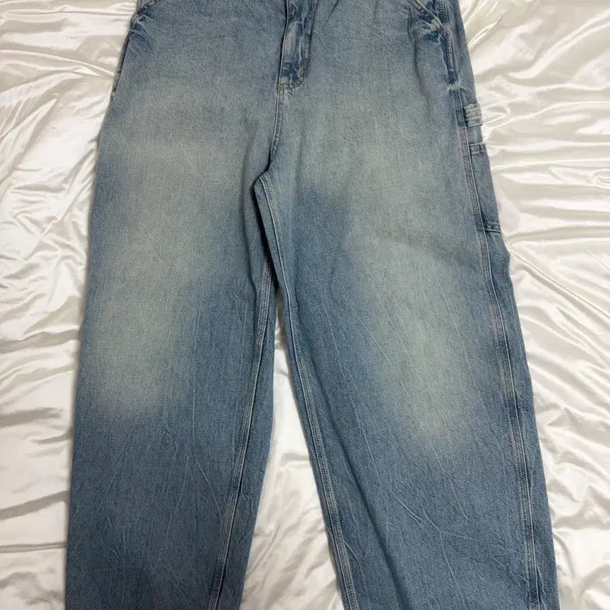 [BUNJANG] Zara Wide Leg Denim Pants / 자라 와이드 데님 팬츠