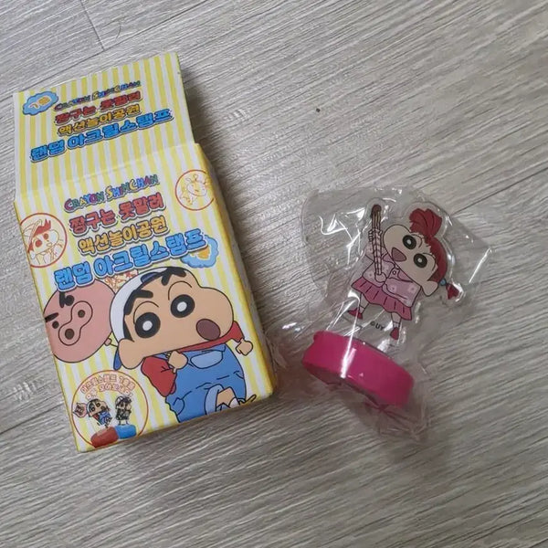 [BUNJANG] Crayon Shin-chan Random Acrylic Stamp Stand / 짱구는 못말려 랜덤 아크릴 스탬프 유리