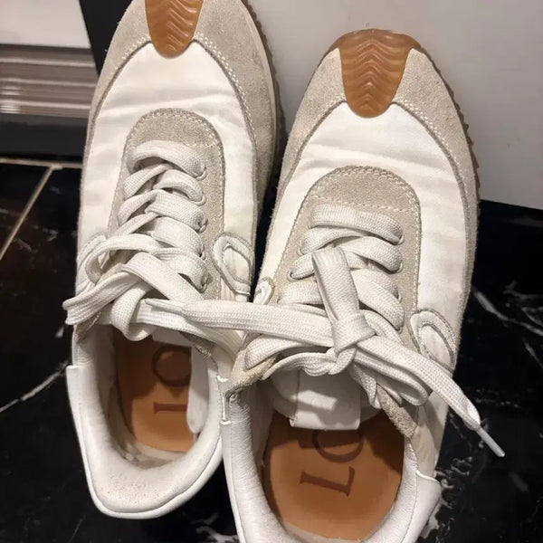 [BUNJANG] Loewe Women's Flat Shoes White / 로에베 플랫 슈즈 화이트 여자 정품