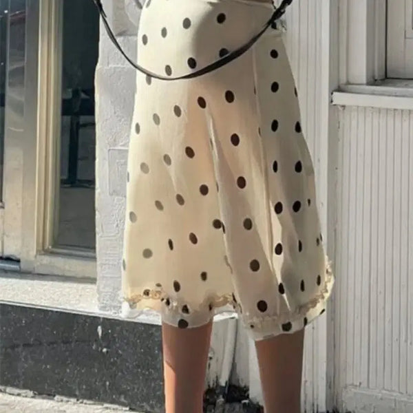 [BUNJANG] Polka Dot Ruffle Skirt / 도트프릴스커트