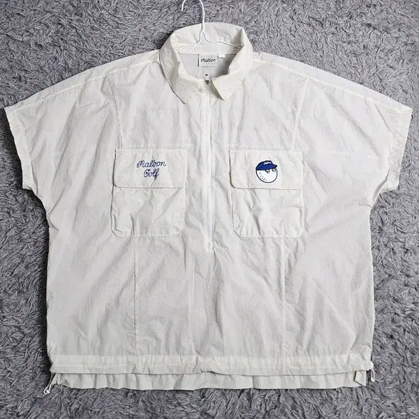 [BUNJANG] Malbon Golf Women's Woven Anorak L / 말본 MALBON 골프 우먼 우븐 아노락 L