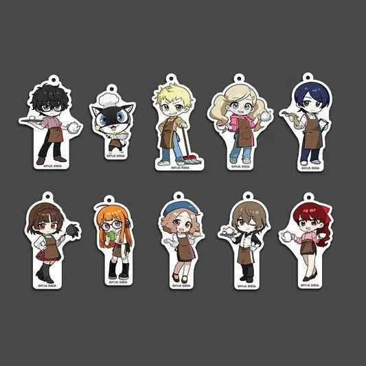 [BUNJANG] Persona 5 Collaboration Cafe Goro Akechi Joker Protagonist Acrylic Keyring / 페르소나5 콜라보 카페 아케치 고로 조커 주인공 아크릴 키링 페르소나