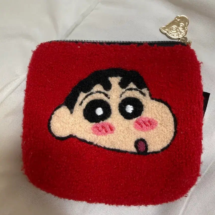 [BUNJANG] Crayon Shin-chan Red Pouch / 짱구지갑