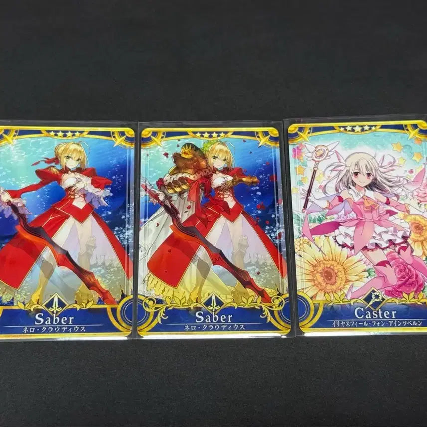 [BUNJANG] Fate/Grand Order Arcade Cards Nero Claudius & Illyasviel von Einzbern / 페그오 페이트 네로 클라우디우스 세이버 일리야스비엘 캐스터 아케이드 카드