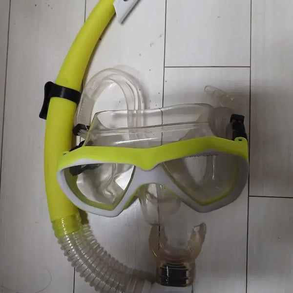 [BUNJANG] Yellow Snorkel Mask / 스노쿨링 마스크 옐로우