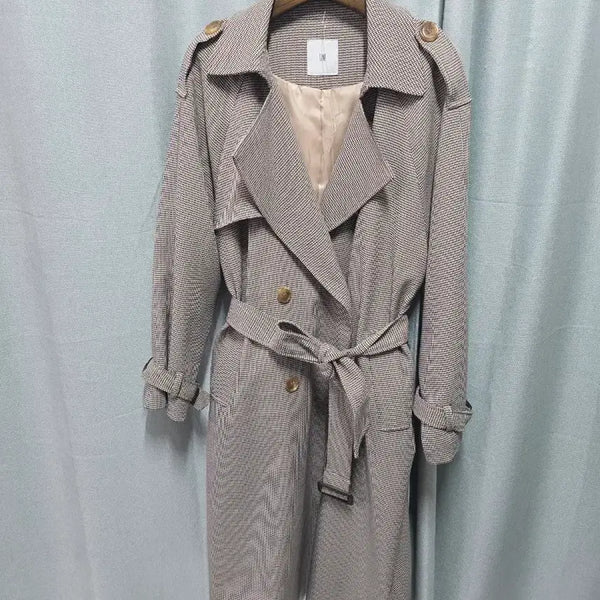 [BUNJANG] Checked Trench Coat / 잔체크  트렌치코트66