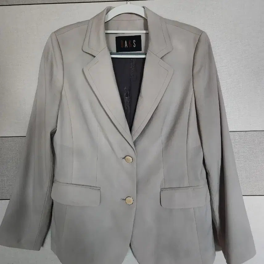 [BUNJANG] DAKS Women's Beige Jacket Loro Piana Fabric / 닥스 DAKS 여성 로로피아나 원단 베이지 자켓