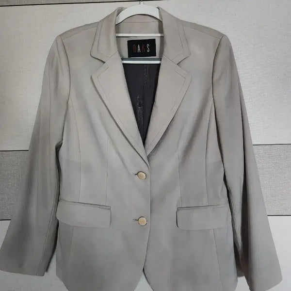 [BUNJANG] DAKS Women's Beige Jacket Loro Piana Fabric / 닥스 DAKS 여성 로로피아나 원단 베이지 자켓