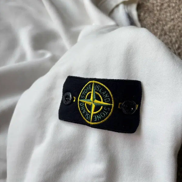 [BUNJANG] Stone Island White Sweatshirt L / 스톤아일랜드 화이트 맨투맨 L