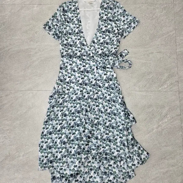 [BUNJANG] Club Monaco Flower Wrap Dress / [국내정품] 클럽모나코 플라워 랩 원피스 4 (55추천)