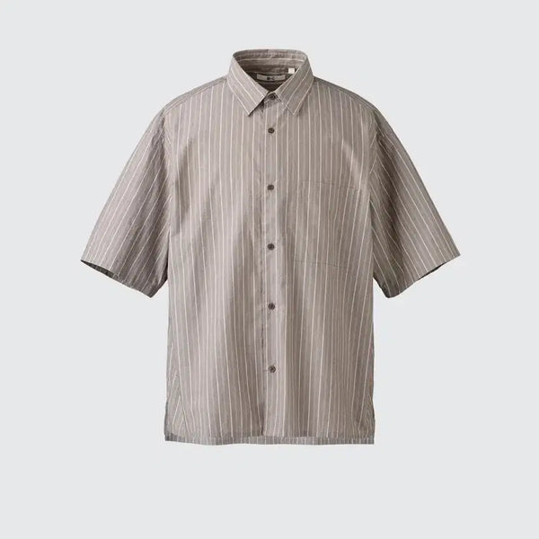 [BUNJANG] Uniqlo Broadcloth Oversized Short-Sleeve Shirt - Size S / 유니클로 브로드클로스오버사이즈셔츠 반팔 S
