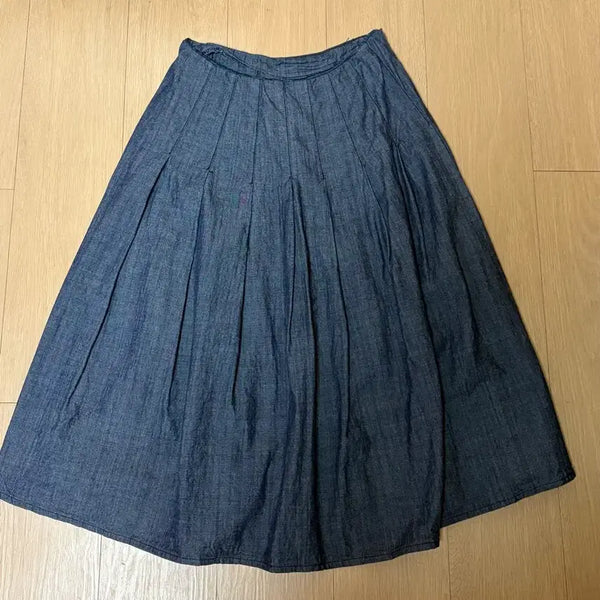 [BUNJANG] Long Denim Skirt / 롱청스커트