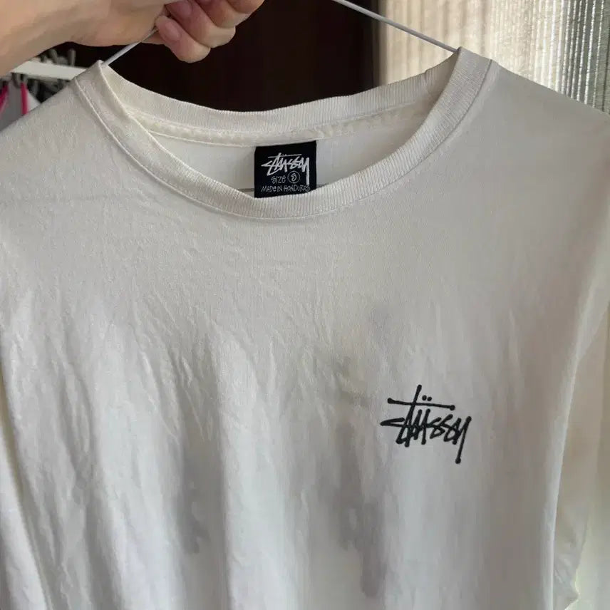 [BUNJANG] Stüssy Long Sleeve T-Shirt White Size S / 스투시 롱슬리브 s사이즈