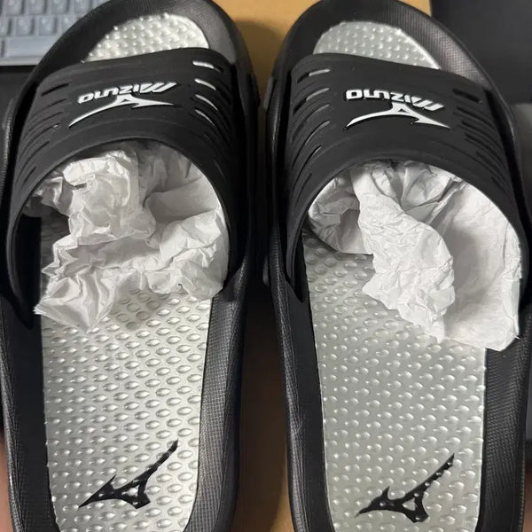 [BUNJANG] Mizuno Slide Sandals Black 260 / 미즈노 슬리퍼 260