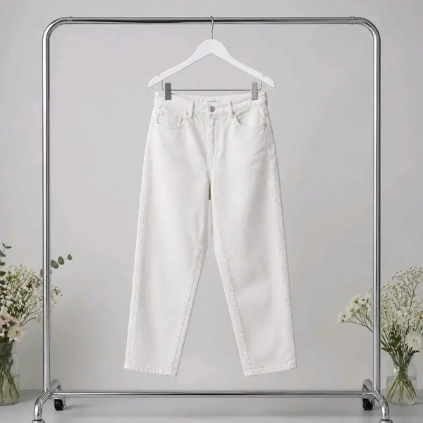 [BUNJANG] SJSJ 2022 Cotton Wide Denim Pants (Size 64-94) / 한섬 SJSJ 2022 코튼 와이드 데님 팬츠 64-94사이즈