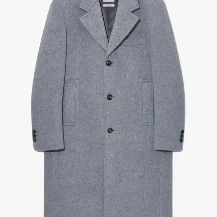 [BUNJANG] Bellie Vertical Single Coat - Mélange Grey (S) / [새상품] 벨리에 버티컬 싱글 코트 멜란지 그레이 S