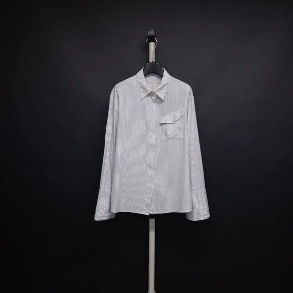 [BUNJANG] AND YOU Spring Autumn Striped Shirt / AND YOU 앤유 춘추 스트라이프 남방 66.77