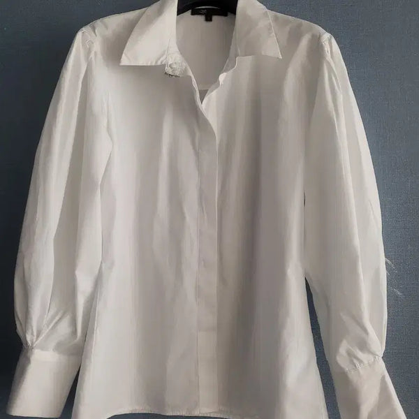 [BUNJANG] Maje Puff Sleeve Shirt White / 마쥬 퍼프 소매 셔츠 화이트