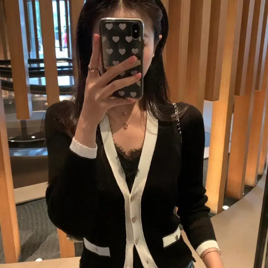[BUNJANG] Siyé Grace Cardigan Black / 시예 그레이스 가디건 블랙