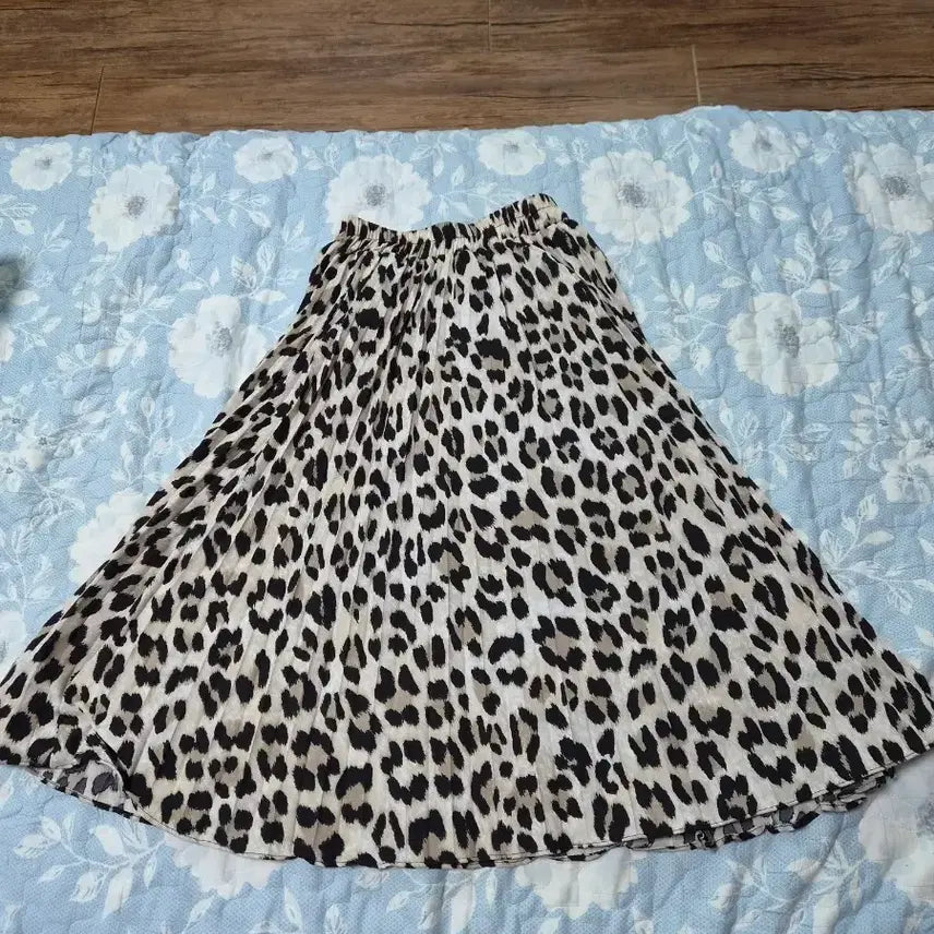 [BUNJANG] Leopard Print Long Skirt / 레오파드 롱 스커트