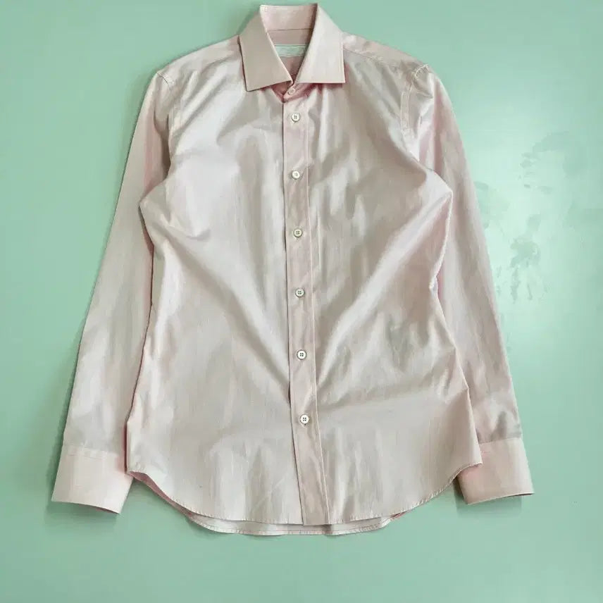 [BUNJANG] Authentic Prada Cotton Basic Shirt Pink / [정품/95] 프라다 코튼 베이직 셔츠 핑크