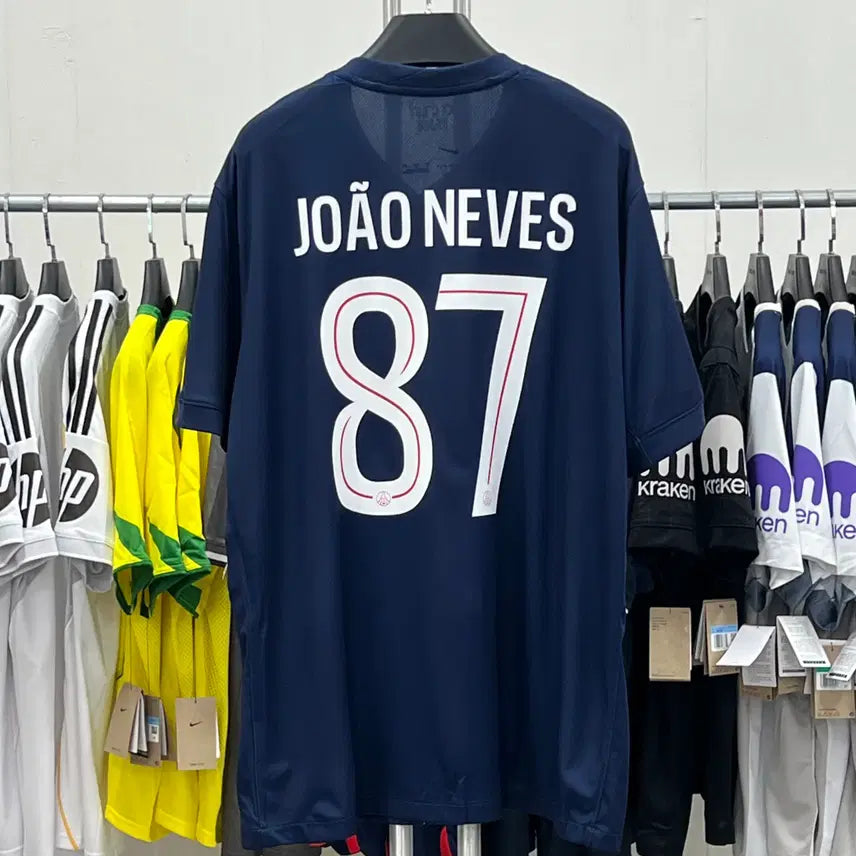 [BUNJANG] Paris Saint-Germain 25/26 Home Jersey #87 João Neves / 25/26 PSG 파리생제르망 홈 No 87 주앙 네베스 유니폼