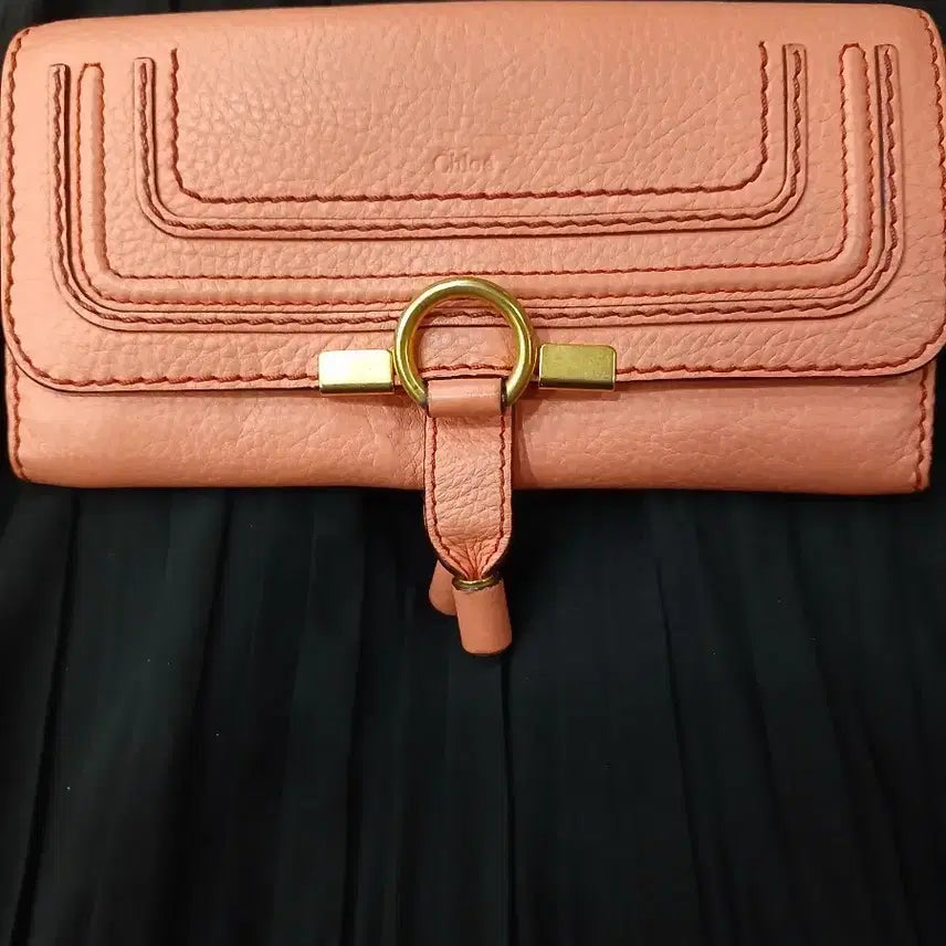 [BUNJANG] Chloe Marcie Long Wallet Pink / 끌로에 마르씨 장지갑 정품