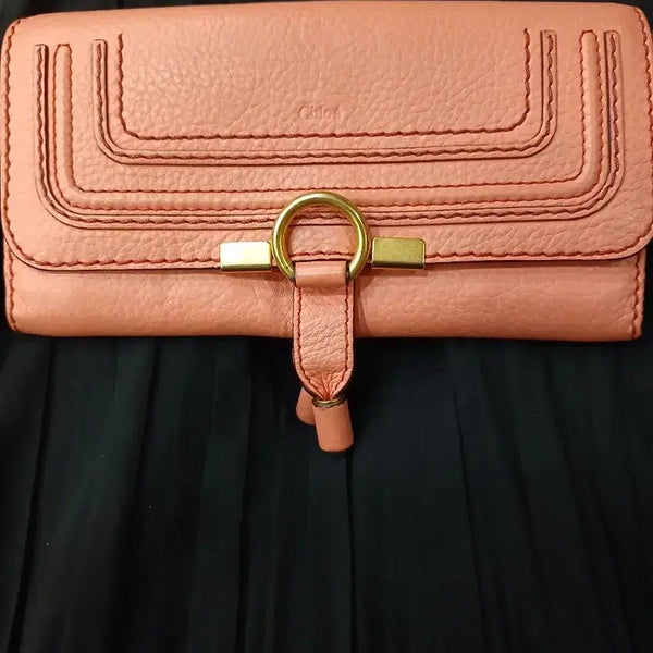[BUNJANG] Chloe Marcie Long Wallet Pink / 끌로에 마르씨 장지갑 정품