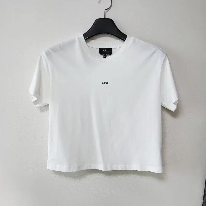 [BUNJANG] A.P.C. Logo Short Sleeve T-Shirt White / A.P.C. 로고 반팔 티셔츠 화이트