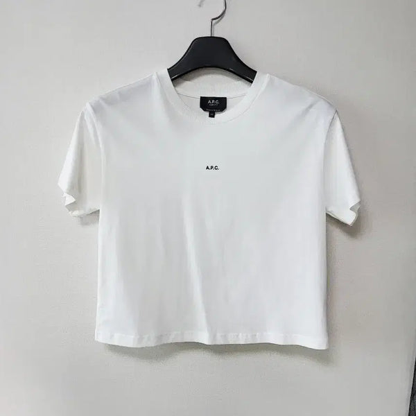 [BUNJANG] A.P.C. Logo Short Sleeve T-Shirt White / A.P.C. 로고 반팔 티셔츠 화이트