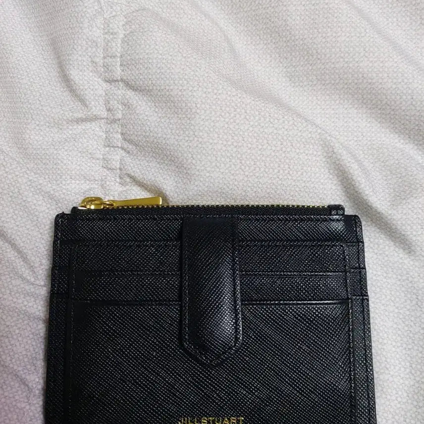 [BUNJANG] JILLSTUART Women's Black Leather Card Wallet / 여성 질스튜어트 소가죽지갑 블랙카드지갑