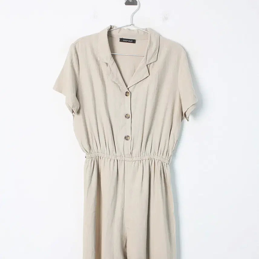 [BUNJANG] CHIP CLIP Linen Blend Overalls Pants [WOMAN L] / 칩 클립 린넨혼방 오버롤팬츠 [WOMAN L]