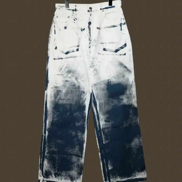 [BUNJANG] EGnarts Hand Paint Denim Pants / EGNARTS 이지앤아트 페인트 데님 팬츠