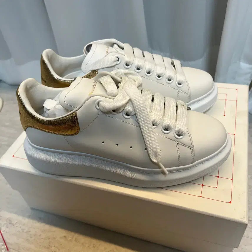 [BUNJANG] Alexander McQueen Oversized Sole Gold-Tab Sneakers / [미사용]알렉산더맥퀸 오버솔 골드탭 36.5