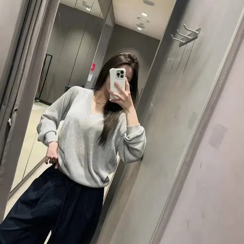 [BUNJANG] Cool Linen V-Neck Knit Top / 새상품)26ss 쿨 린넨 브이넥 니트 [여름니트,브이넥니트]수입의류