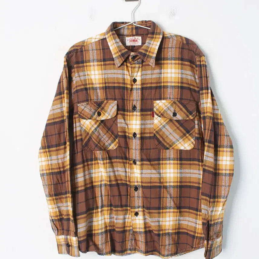 [BUNJANG] Edwin Men's Check Shirt L / 에드윈 맨즈 체크셔츠 [MAN L]