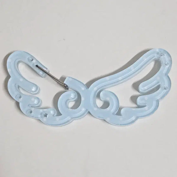 [BUNJANG] Angel Wing Carabiner Keychain - Sky Blue / 엔젤윙 카라비너 키링 하늘 블루 천사 날개