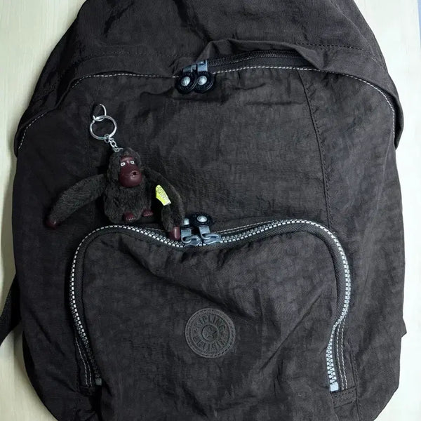 [BUNJANG] Kipling Chocolate Brown Backpack / 키플링 초코 브라운 백팩