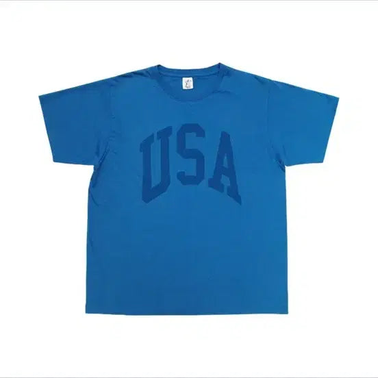 [BUNJANG] Collect Piece USA Short Sleeve T-Shirt Blue / 컬렉트피스 USA 반팔 티셔츠 블루