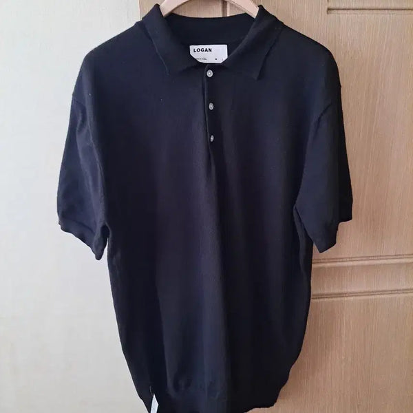 [BUNJANG] LOGAN Knit Short Sleeve T-Shirt / LOGAN 니트직 반팔티