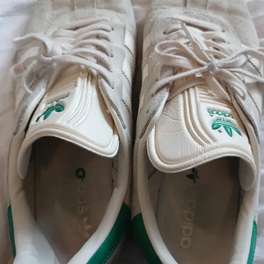 [BUNJANG] Adidas Sneakers Beige/White/Green 270mm / 아디다스  스니커즈 270