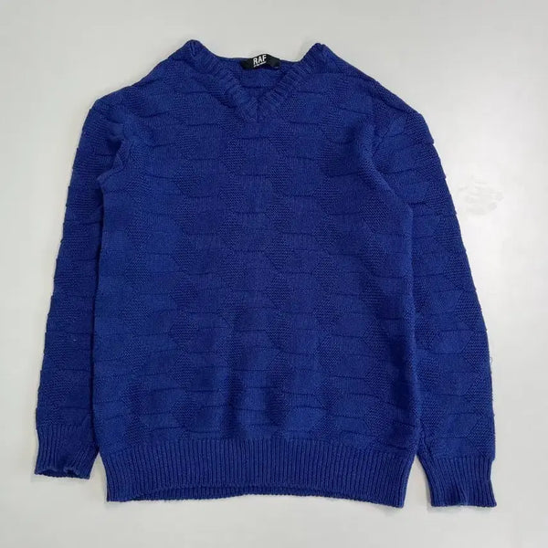 [BUNJANG] Raf Simons Bubble Knit V-Neck Sweater L / [정품/L] 라프시몬스 버블 니트 브이넥 스웨터