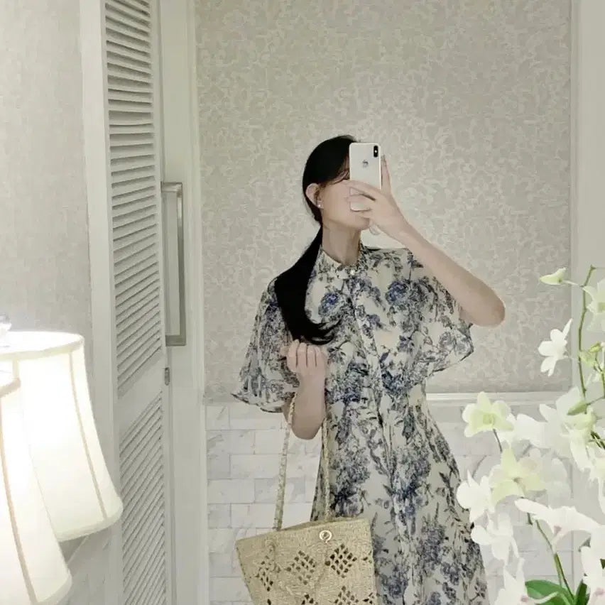 [BUNJANG] Evabin Diorlper Cape Dress New Product / 에바빈 디올르펄 케이프 드레스 원피스 새상품