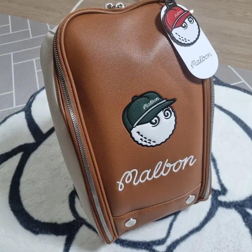 [BUNJANG] Malbon Golf Shoe Bag Brown / 말본 골프 신발주머니 슈즈백 가방