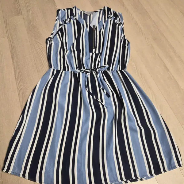 [BUNJANG] Striped Sleeveless Dress / 스트라이프 패턴 민소매 원피스