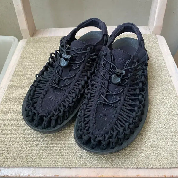 [BUNJANG] KIN Unique Black Sandals / 킨 유니크 블랙
