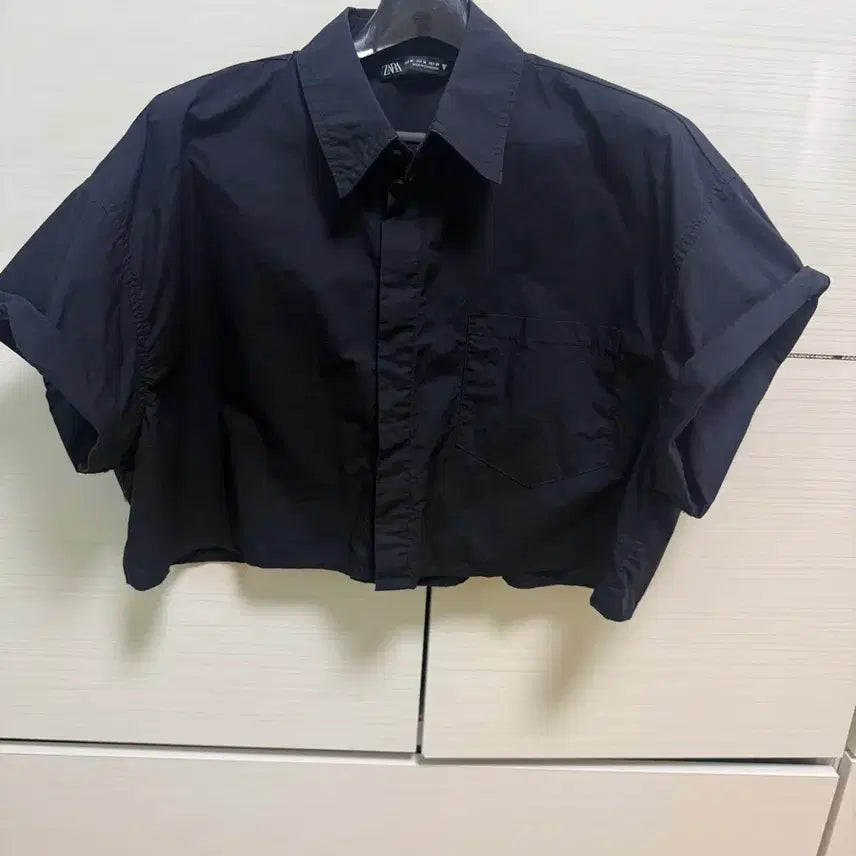 [BUNJANG] Zara Short Sleeve Shirt Black / 자라 반팔 셔츠 블랙