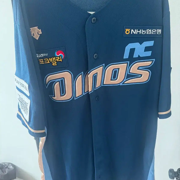 [BUNJANG] NC Dinos Descente Authentic Baseball Jersey 120 (4XL) / NC 다이노스 데쌍트 김건태 선수 어센틱 유니폼 120
